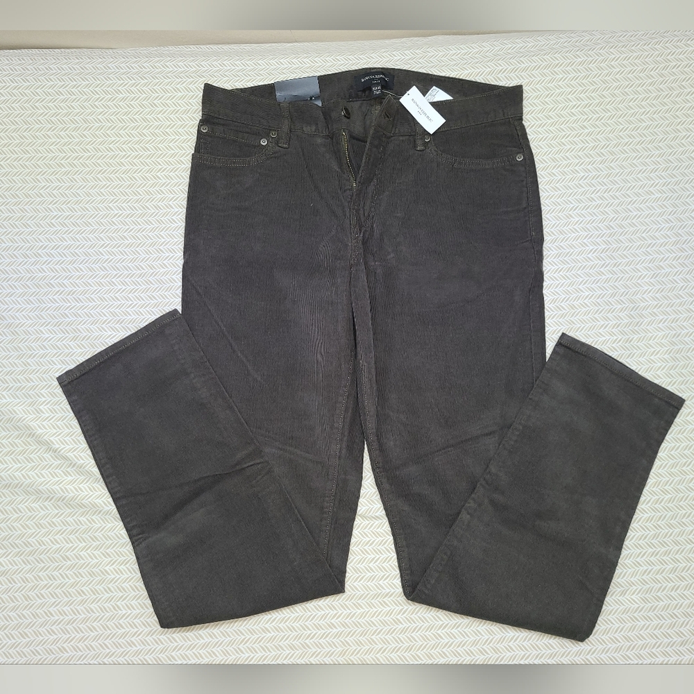 Banana Republic Men's Dark Green Corduroy Pants